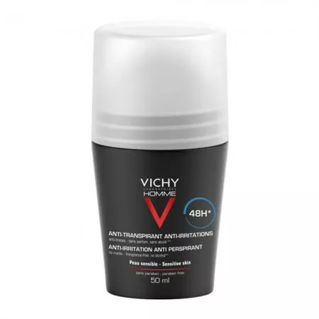 Vichy Homme Anti-Perspirant Sensitive Skin 48h antyperspirant w kulce do skóry wrażliwej 50ml (M)