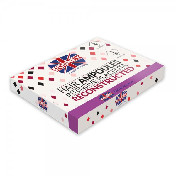 Ronney Hair Ampoules Intensive Placenta, ampułki do włosów przeciw wypadaniu włosów, 6szt.