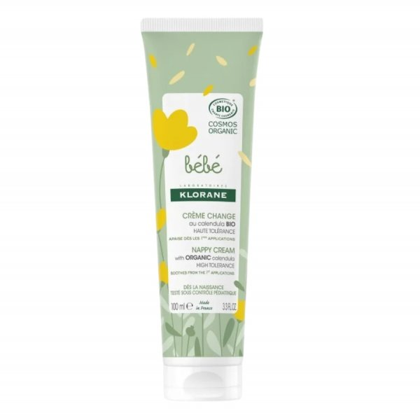 Klorane Bebe Nappy Cream krem do przewijania z organicznym nagietkiem dla dzieci 100ml