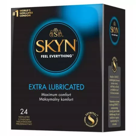 Unimil Skyn Extra Lubricated nielateksowe prezerwatywy 24szt