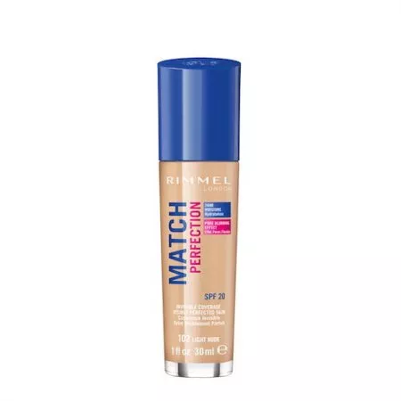 Rimmel Match Perfection Foundation podkład dopasowujący się do cery 102 Light Nude SPF20 30ml