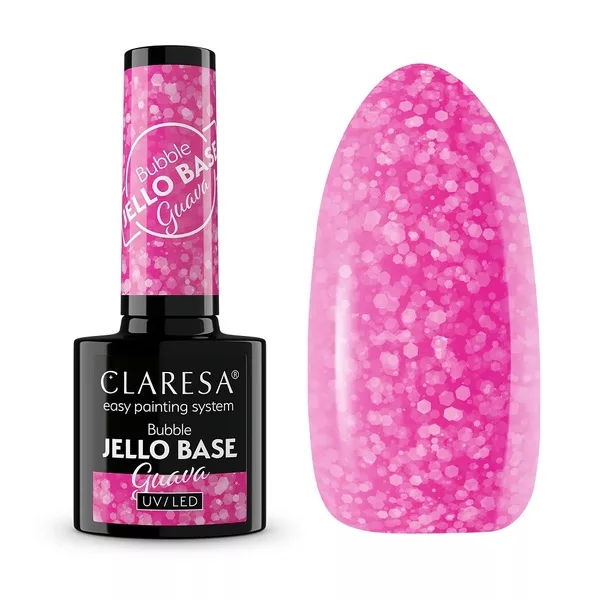 Claresa Bubble Jello Base baza hybrydowa Guava 5g