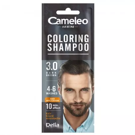 Cameleo Men Coloring Shampoo szamponetka koloryzująca dla mężczyzn 3.0 Ciemny Brąz 15ml