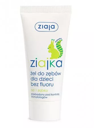 Ziaja Ziajka, żel do zębów dla dzieci bez fluoru, 50ml