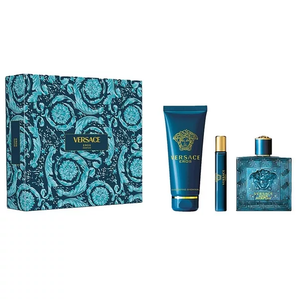 Versace Eros zestaw perfumy spray 100ml + żel pod prysznic 150ml + perfumy spray 10ml (M)
