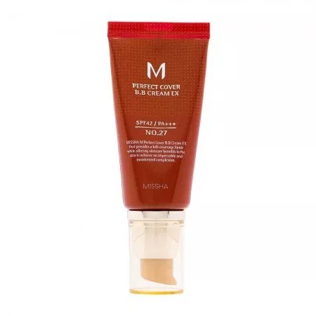 Missha M Perfect Cover BB Cream SPF42/PA+++ wielofunkcyjny krem BB No.27 Honey Beige 50ml