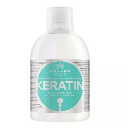 Kallos KJMN Keratin szampon do włosów z keratyną i proteinami mlecznymi 1000ml