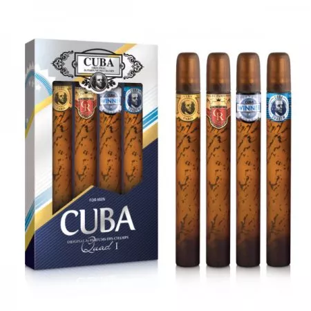 Cuba Original Cuba Quad For Men zestaw Gold woda toaletowa + Royal woda toaletowa + Winner woda toaletowa + Shadow woda toaletowa 4x35ml (M)