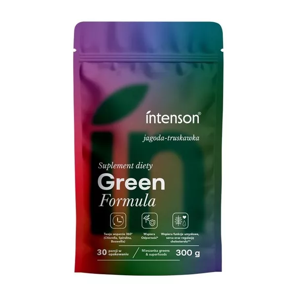 Intenson Green Formula suplement diety Jagoda-Truskawka 300g