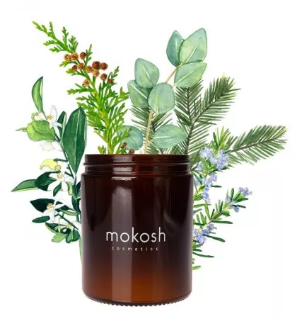 Mokosh, zapachowa świeca sojowa, Jodłowy bór, 140g