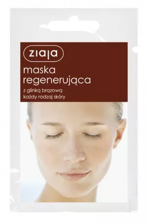 Ziaja, regenerująca maska do twarzy z glinką brązową, 7ml