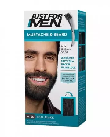 Just For Men, żel koloryzujący do brody, wąsów, baków, M-55, czarny