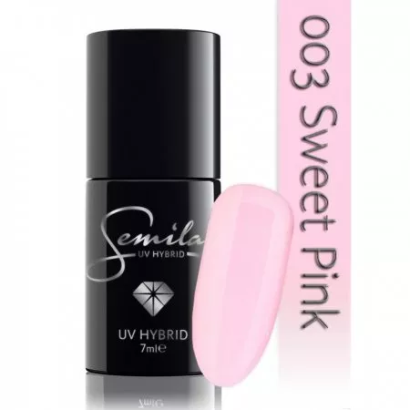 Semilac lakier hybrydowy 003 Sweet Pink, 7ml