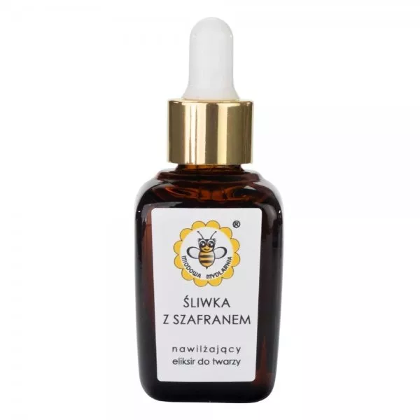 Miodowa Mydlarnia Olejek do twarzy Śliwka z Szafranem 30ml