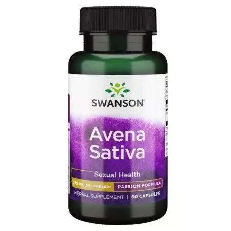 Swanson Avena Sativa 575mg 60 kaps