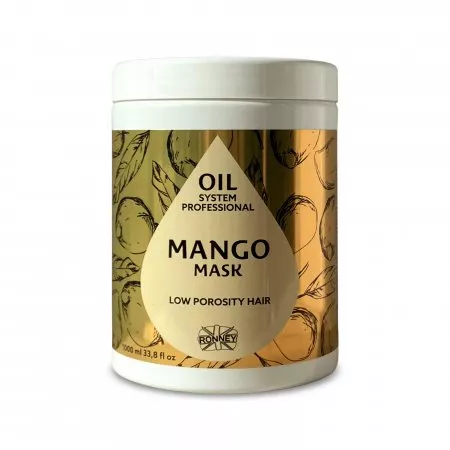 Ronney Professional Oil System Low Porosity Hair - Maska mango, 1000ml