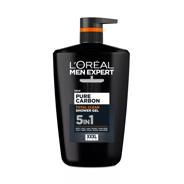 L'Oreal Paris Men Expert Pure Carbon Total Clean żel pod prysznic 5w1 1000ml
