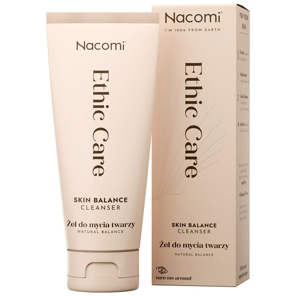 Nacomi Ethic Care Skin Balance Cleanser, żel do mycia twarzy, 100ml 