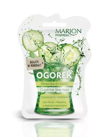 Marion Fit&Fresh Face Mask maseczka do twarzy oczyszczenie i nawilżenie Ogórek 7.5ml