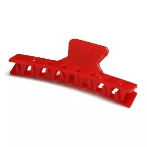 Efalock, klamry do włosów 85mm, plastikowe, czerwone, 12 szt.