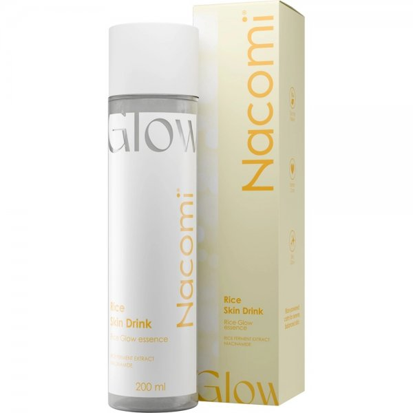 Nacomi Hydra Obsession Rice Skin Drink Key, esencja głęboko łagodząca do twarzy, 200ml