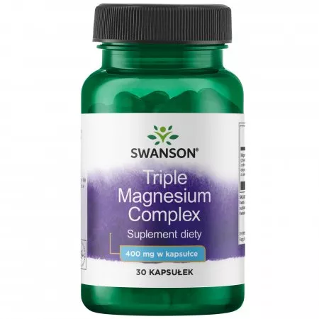 Swanson, triple magnesium complex, 30 kapsułek