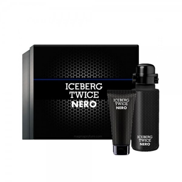 Iceberg Twice Nero zestaw woda toaletowa spray 125ml + żel pod prysznic 100ml (M)