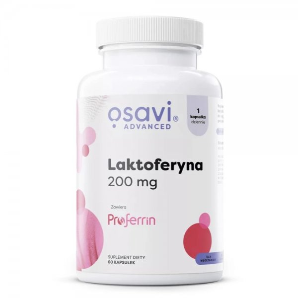 Osavi Laktoferyna 200mg suplement diety 60 kapsułek