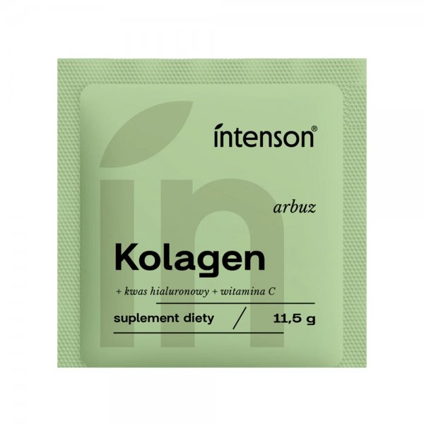 Intenson Kolagen + Witamina C + Kwas Hialuronowy suplement diety Arbuz 11.5g