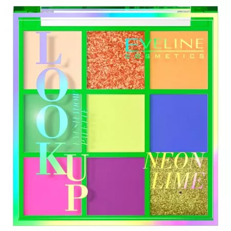 Eveline Look Up, paleta 9 cieni do powiek, neon lime