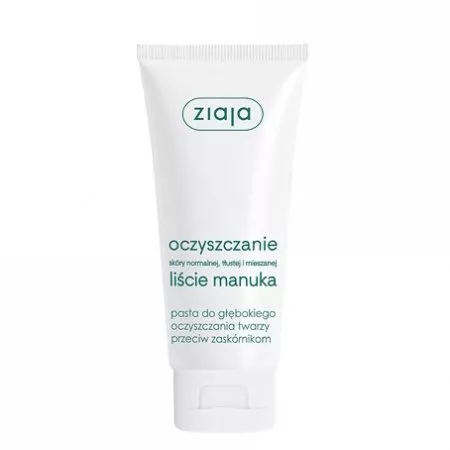 Ziaja Liście Manuka, oczyszczanie, pasta do głębokiego oczyszczania, 75ml