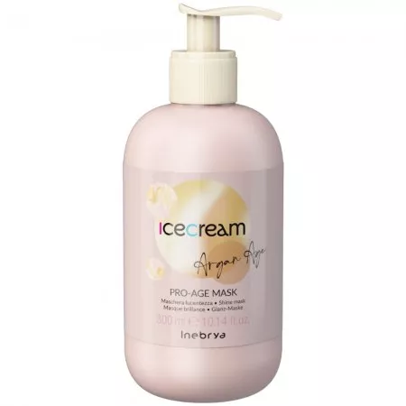 Inebrya Ice Cream Pro-Age, maska nabłyszczająca z olejkiem arganowym, 300ml