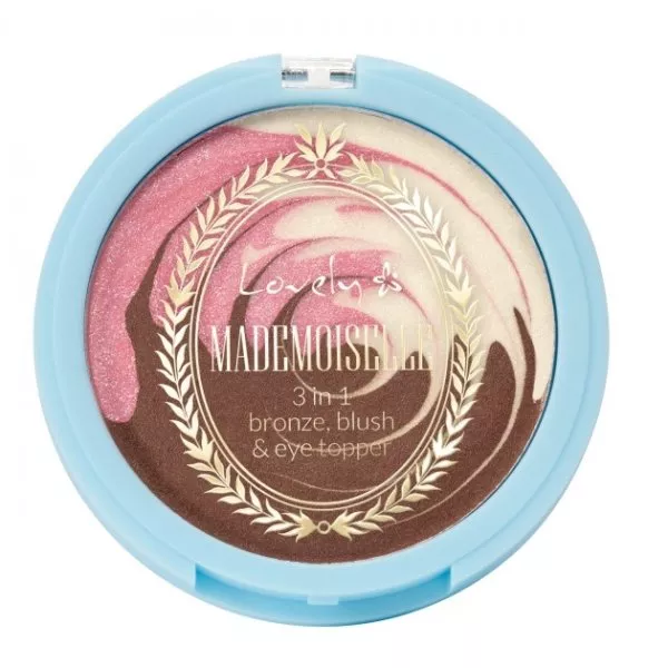 Lovely Mademoiselle 3in1 Bronze Blush & Eye Topper kremowy bronzer róż i topper do powiek 6g