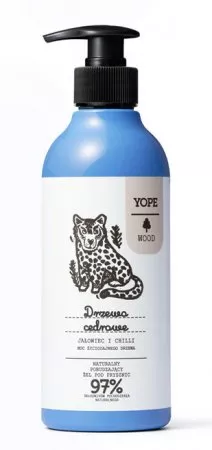 Yope, żel pod prysznic, Drzewo cedrowe, 400ml