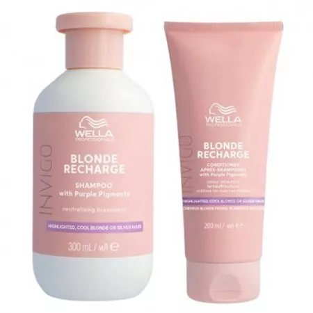 Wella INVIGO Blonde, zestaw do włosów blond, szampon + odżywka