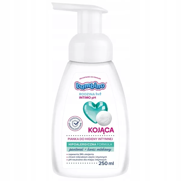 Bambino Rodzina Intimo pH kojąca pianka do higieny intymnej 250ml