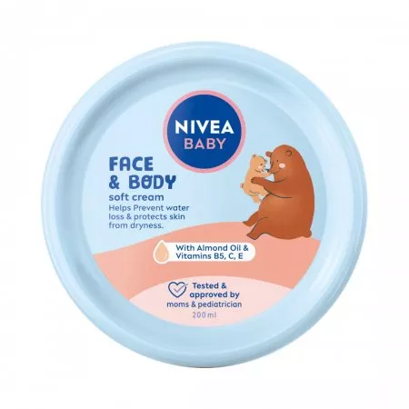 Nivea Baby krem pielęgnacyjny do twarzy i ciała dla dzieci 200ml