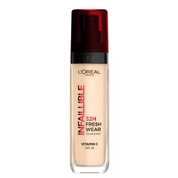L'Oreal Paris Infaillible 32H Fresh Wear, podkład do twarzy, 015 Porcelain, 30ml