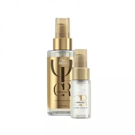 Wella Oil Reflections, zestaw olejków do włosów matowych, 30ml + 100ml
