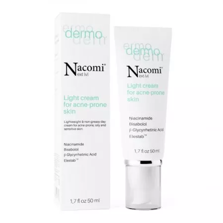 Nacomi, Lekki krem do skóry trądzikowej, 50ml
