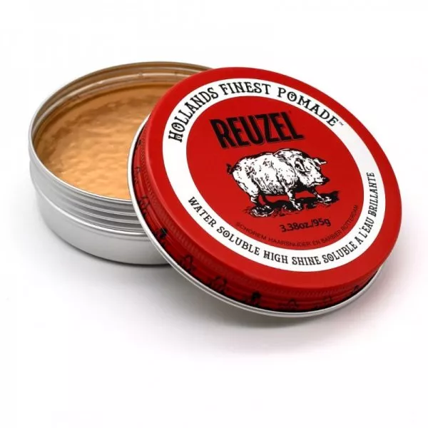Reuzel Red Pomade Water Soluble, czerwona wodna pomada do włosów, średnie utrwalenie, 95g