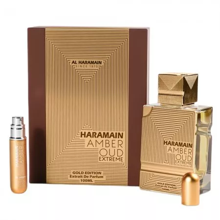 Al Haramain Amber Oud Gold Edition Extreme ekstrakt perfum 100ml + atomizer do napełniania 10ml (U)