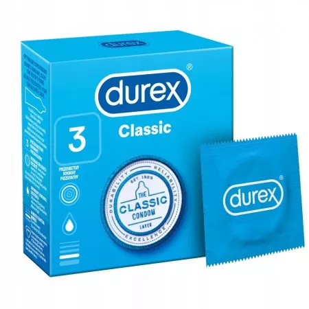 Durex prezerwatywy Classic klasyczne 3 szt