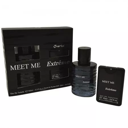 Omerta Meet Me Extreme zestaw woda toaletowa spray 100ml + woda toaletowa spray 20ml (M)