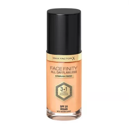 Max Factor Facefinity All Day Flawless 3w1 kryjący podkład w płynie W70 Warm Sand 30ml