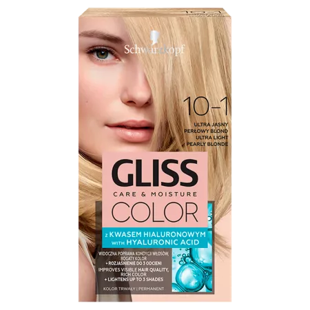 Schwarzkopf Gliss Color krem koloryzujący do włosów 10-1 Ultra Jasny Perłowy Blond