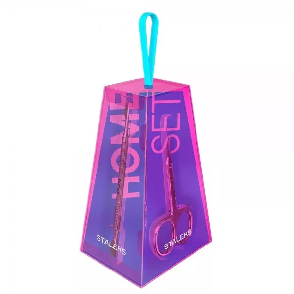 Staleks Home Pro Women zestaw cążki do paznokci + nożyczki do skórek + kopytko do manicure + pęseta do brwi