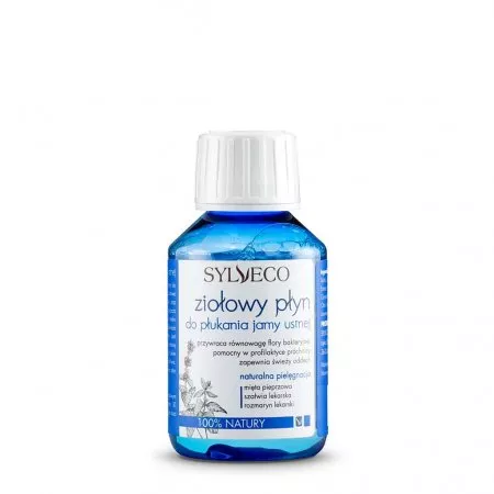 Sylveco, Ziołowy płyn do płukania jamy ustnej - mini wersja, 100ml