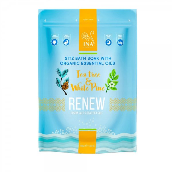 Ina Essentials Renew sól do kąpieli z drzewem herbacianym i sosną białą 330g