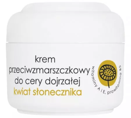 Ziaja, krem przeciwzmarszczkowy z kwiatami słonecznika, 50ml